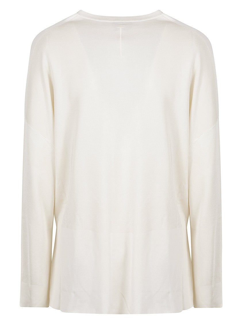 Tom Ford Deep V-Neck Sweater With Fine-Knit Texture And Cropped Length