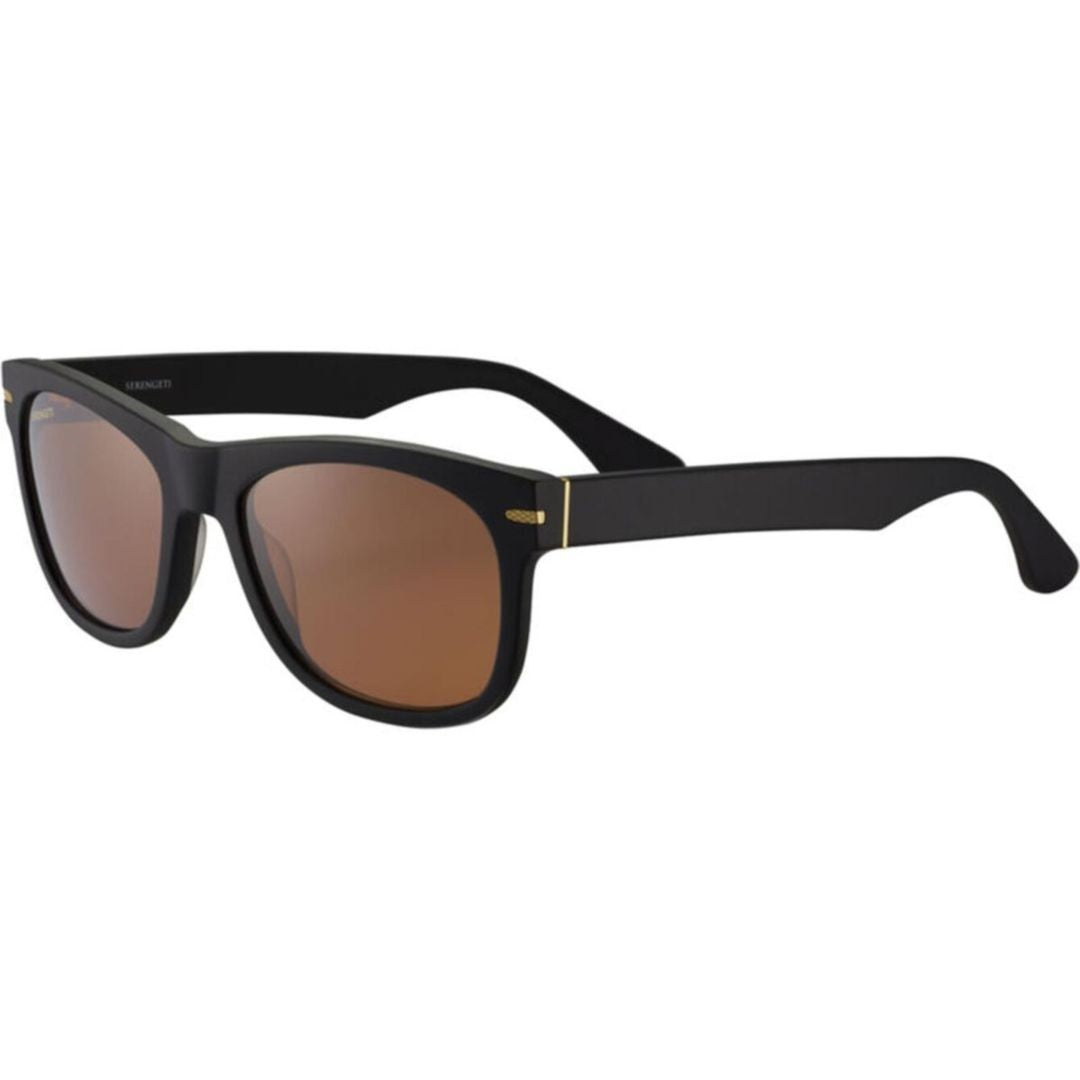 Serengeti Foyt Large Rectangular Frame Sunglasses With Matte Finish