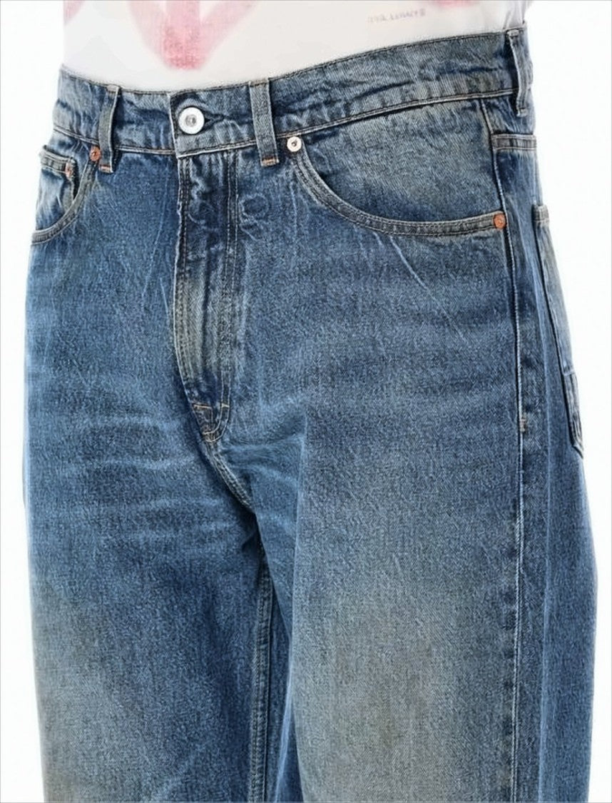 Our Legacy Relaxed Straight-Leg Denim Pants With Vintage Wash