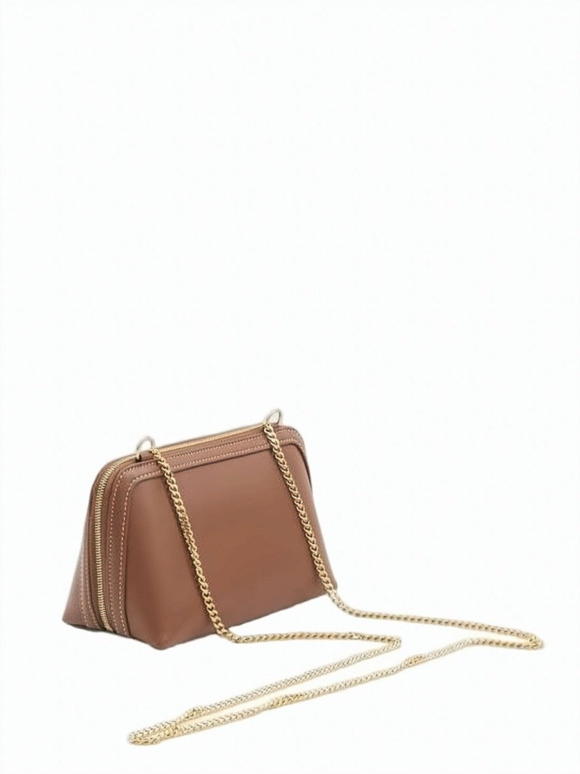 Celine Rectangular Calf Leather Crossbody Bag With Gold-Tone Hardware