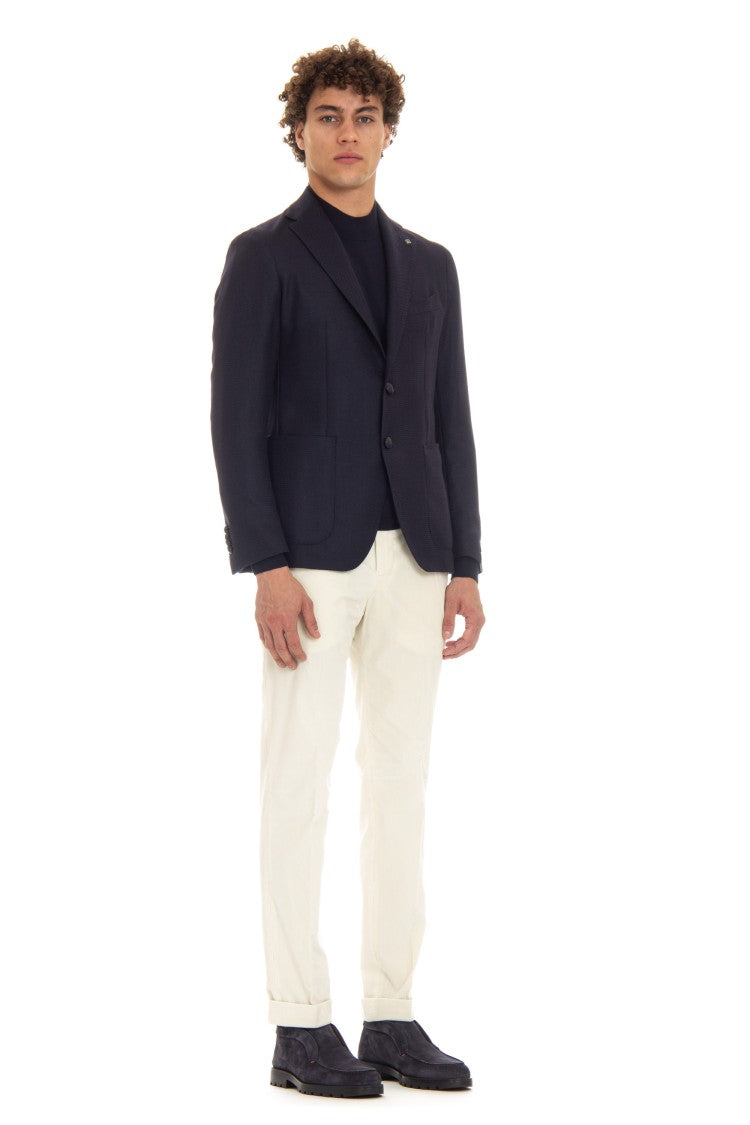 Tagliatore Textured Wool Super 100’S Montecarlo Jacket