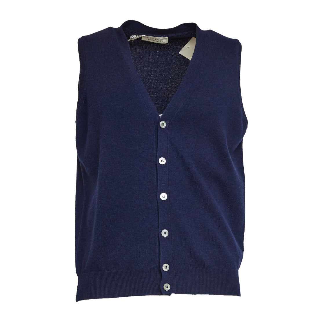 Filippo De Laurentiis Buttoned Gilet In Soft Wool And Cashmere Blend