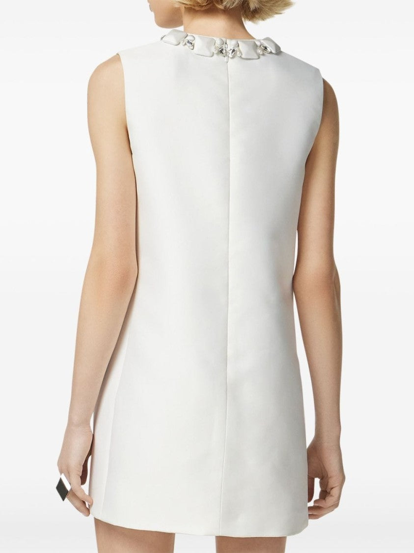 Versace Mini Dress With Bead Embellishments