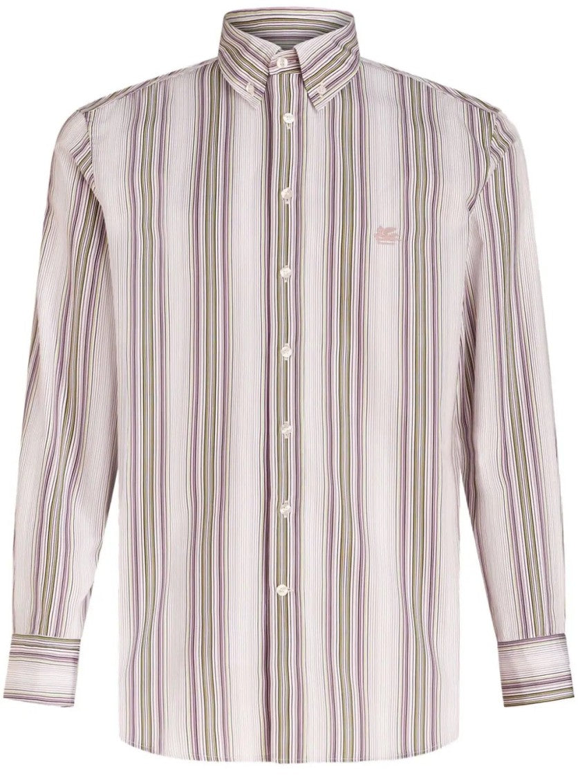 Etro Slim Fit Vertical Striped Shirt