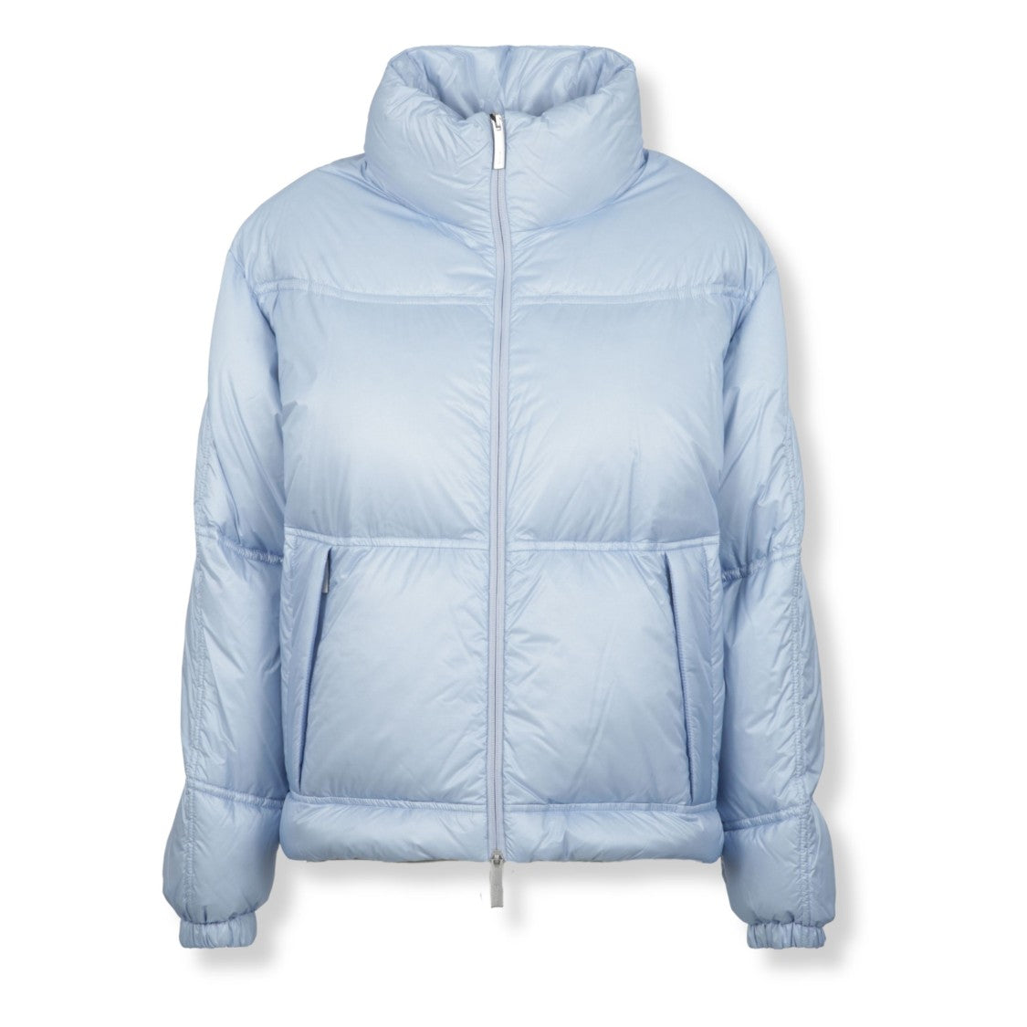 Herno Streamlined Puffer Jacket With High Collar And Zip Closure