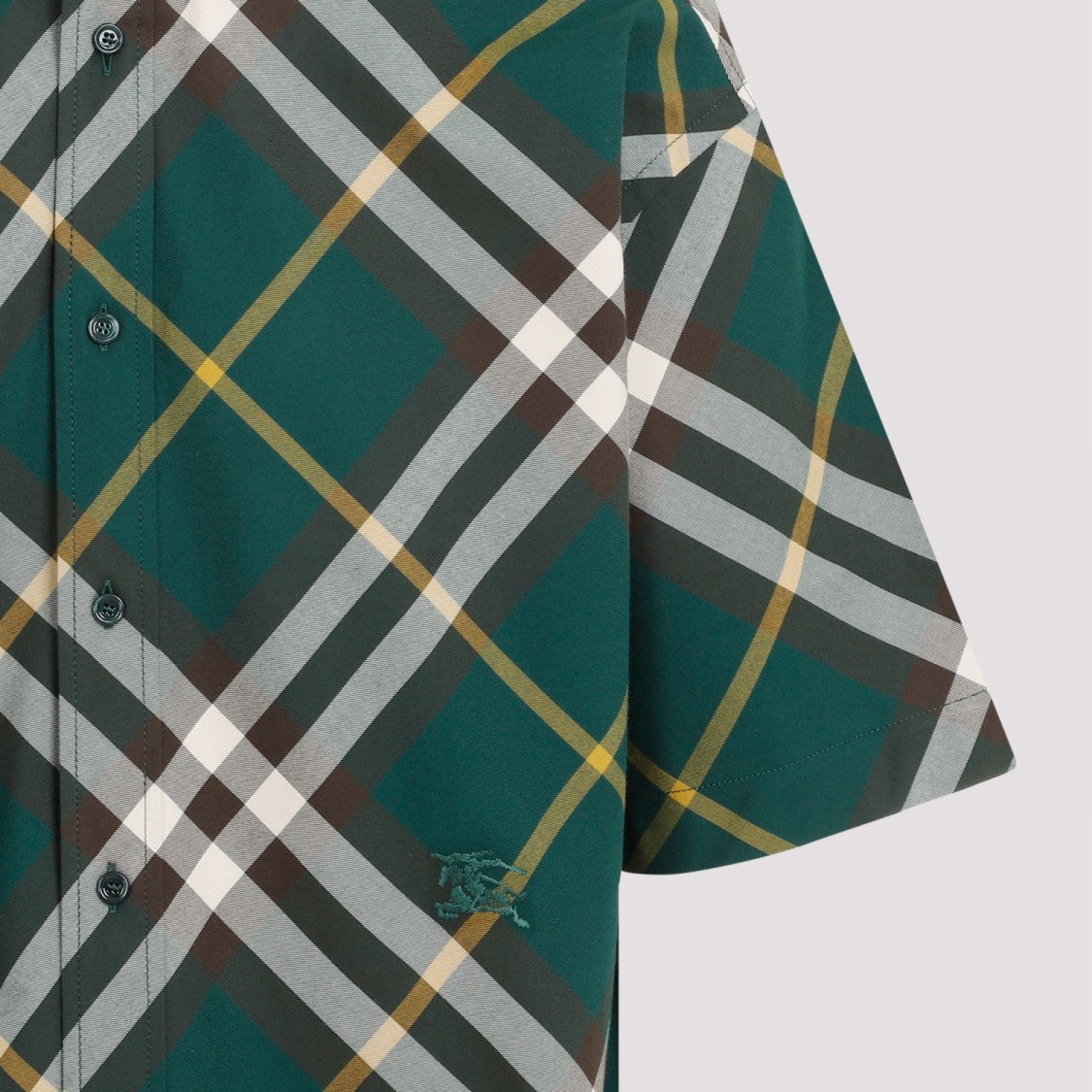 Burberry Green Check Cotton Shirt