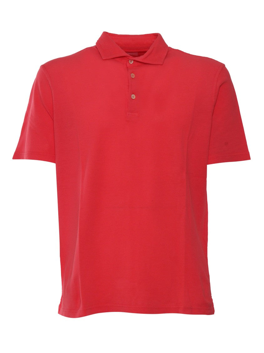 Fedeli Short-Sleeve Knitted Polo Shirt