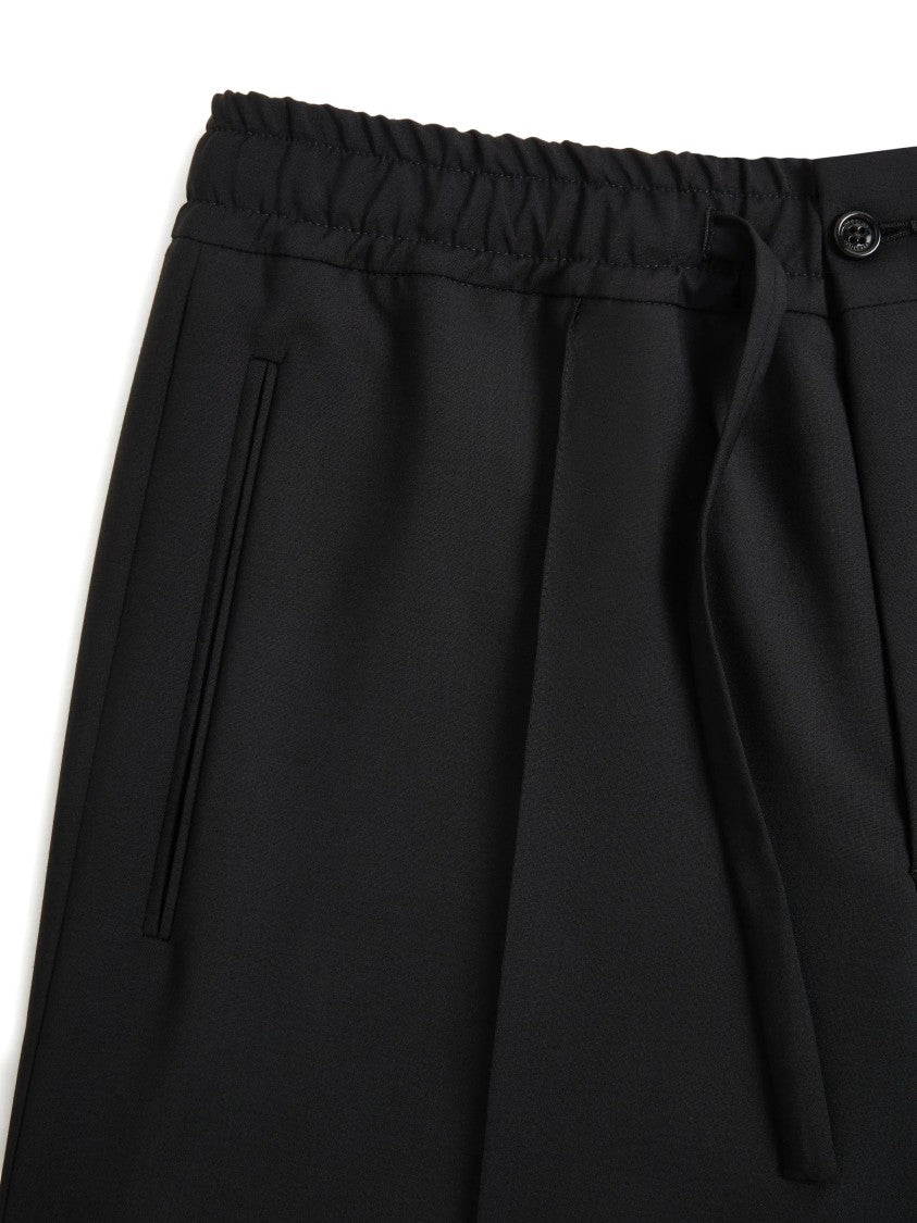 Valentino Pantalone Ricamo V Logo Mohair Trousers