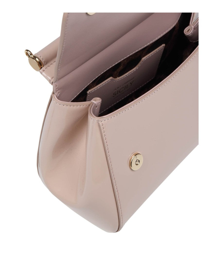 Dolce & Gabbana Small Sicily Bag In Polished Calfskin