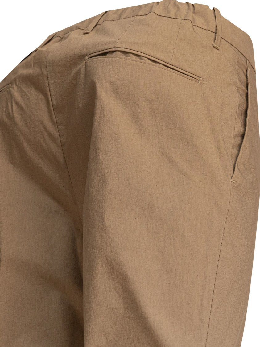 Incotex Tailored Slim Fit Beige Trousers