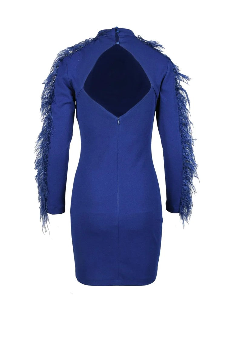 Spell By Access Fashion Bold Purple Fitted Mini Dress