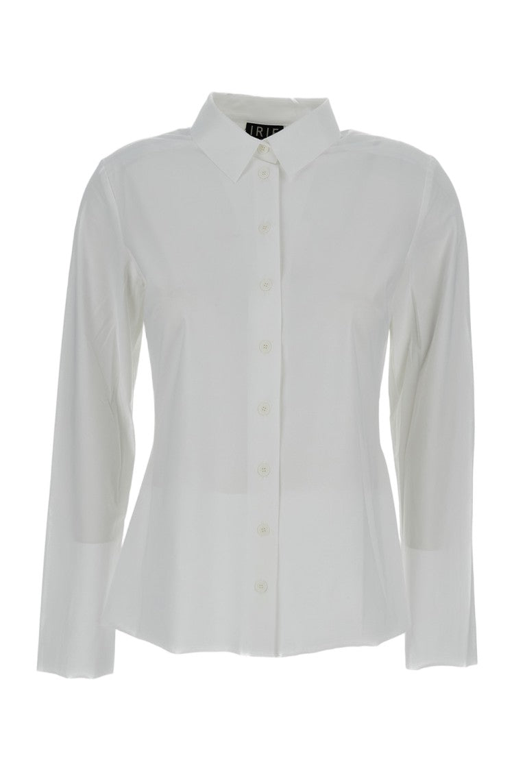 Irie' Structured Button-Down White Shirt With Crisp Finish