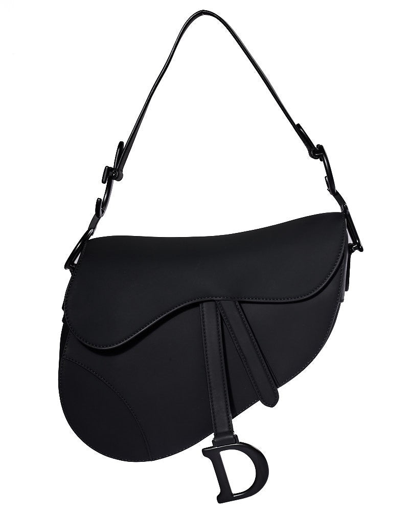 Dior Large Ultra-Matte Saddle Bag Black