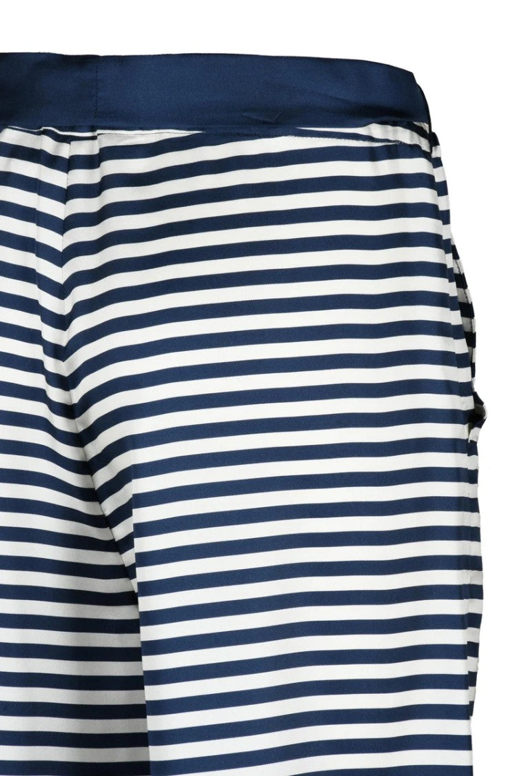 Max Mara Nine Trousers - White/Blue