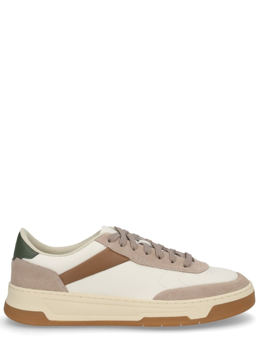 Boss Cream Cow Leather Baltimore Sneakers