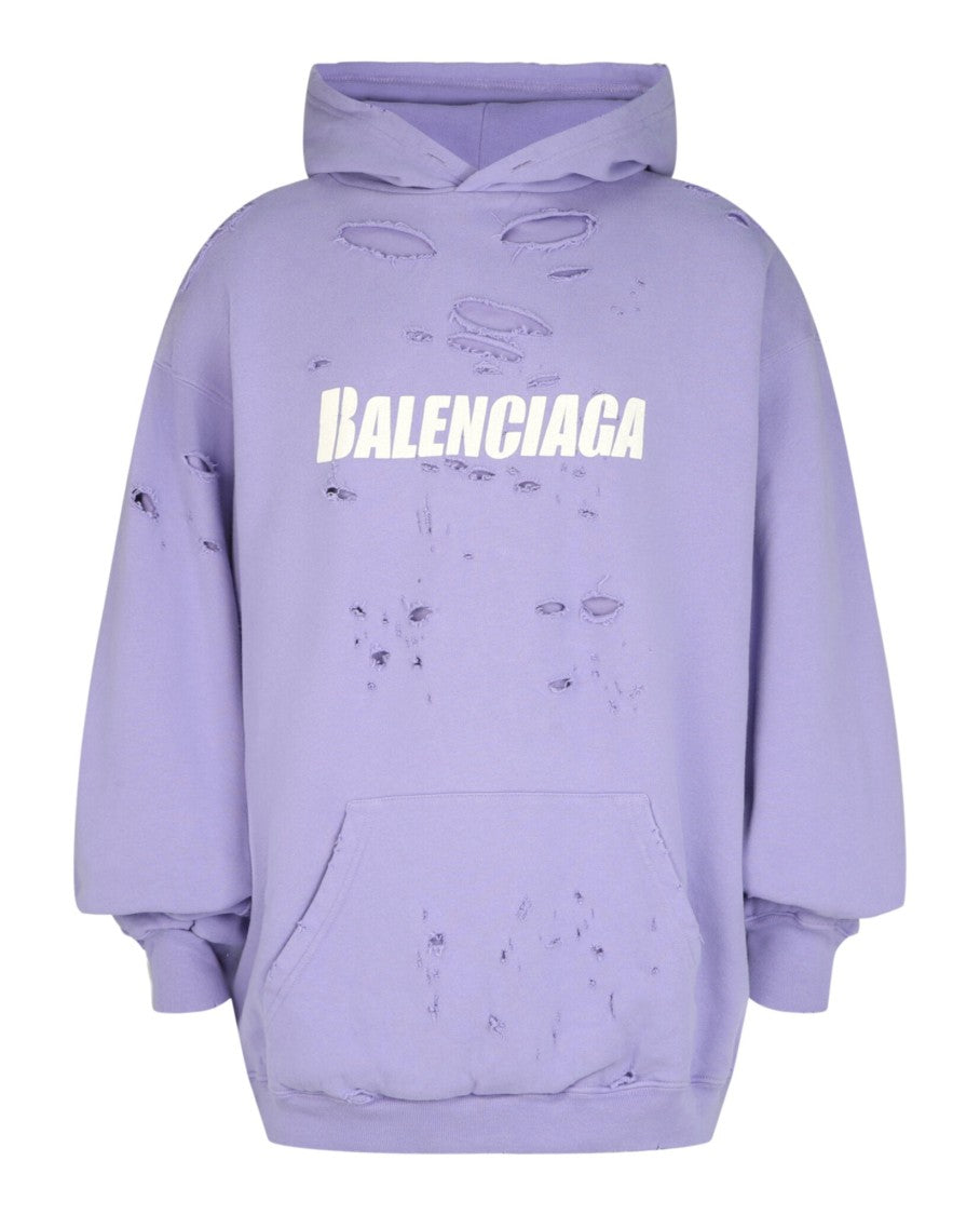 Balenciaga Caps Destroyed Hoodie