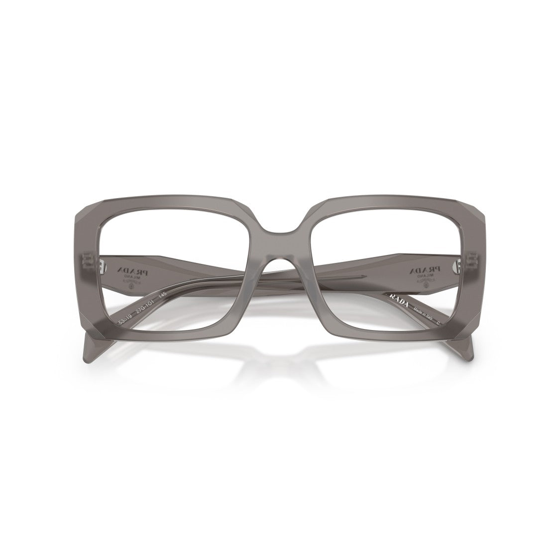 Prada 0Pr C09v Translucent Acetate Oversized Square Sunglasses