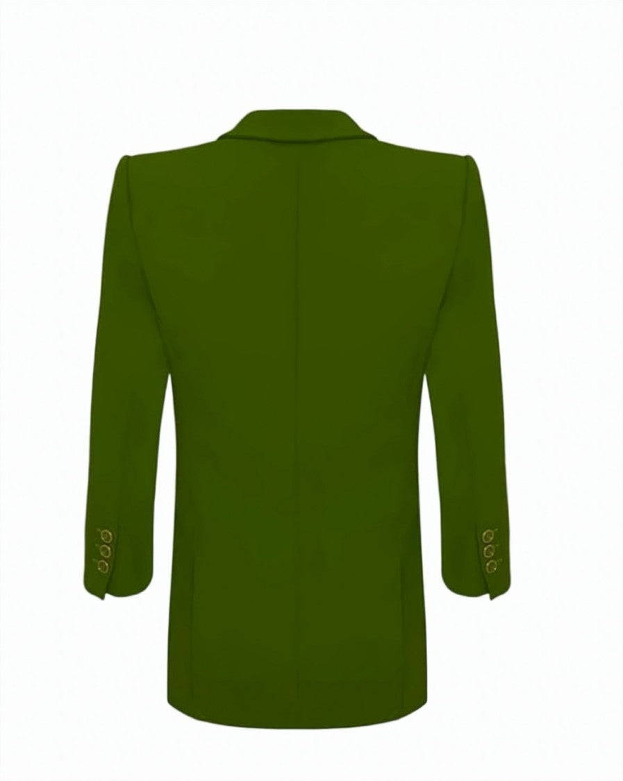 Elisabetta Franchi Stretch Crepe Logo Detail Jacket
