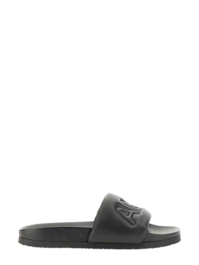 Ambush Padded Leather Slide Sandal