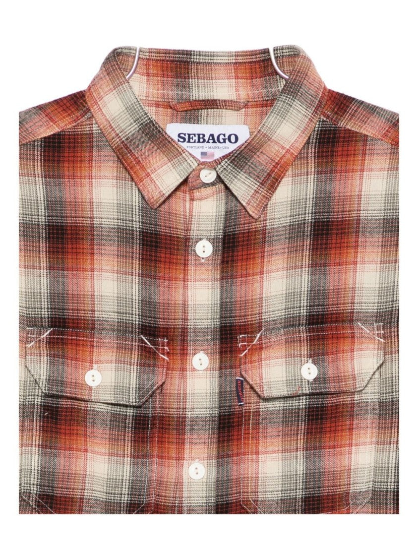 Sebago Classic Brown Plaid Button-Down Sebago Shirt