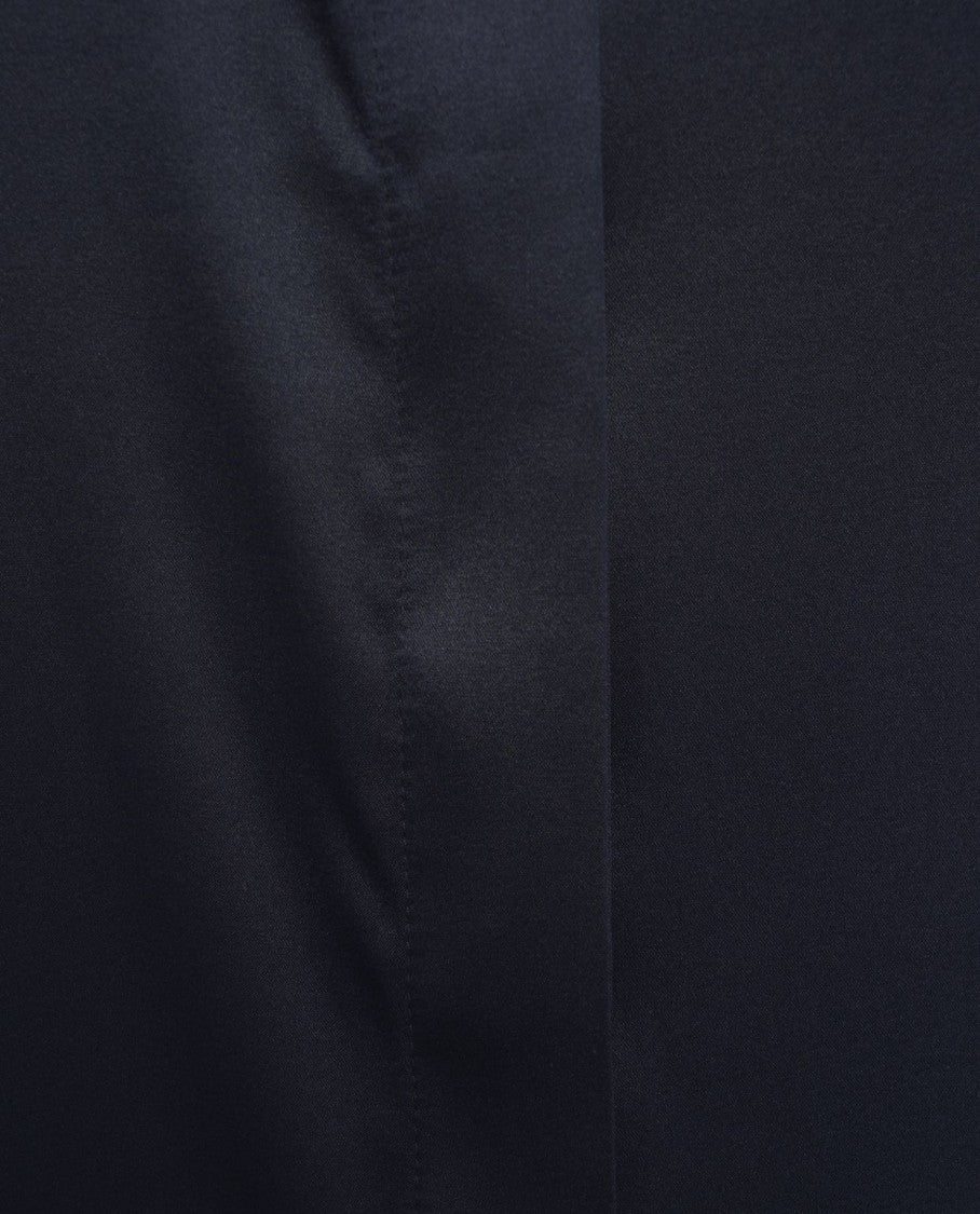 Himon's Fluid Silk Blouse With Classic Collar