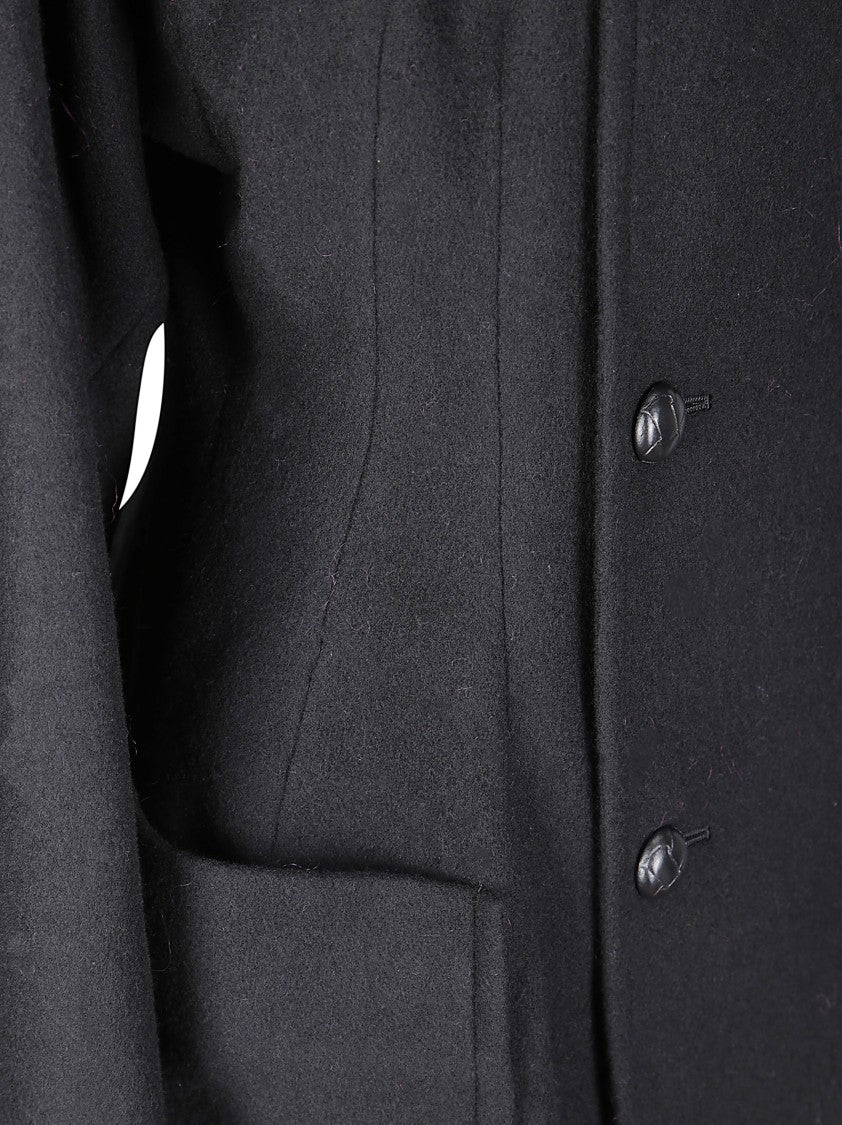 Yohji Yamamoto Darts Pea Coat