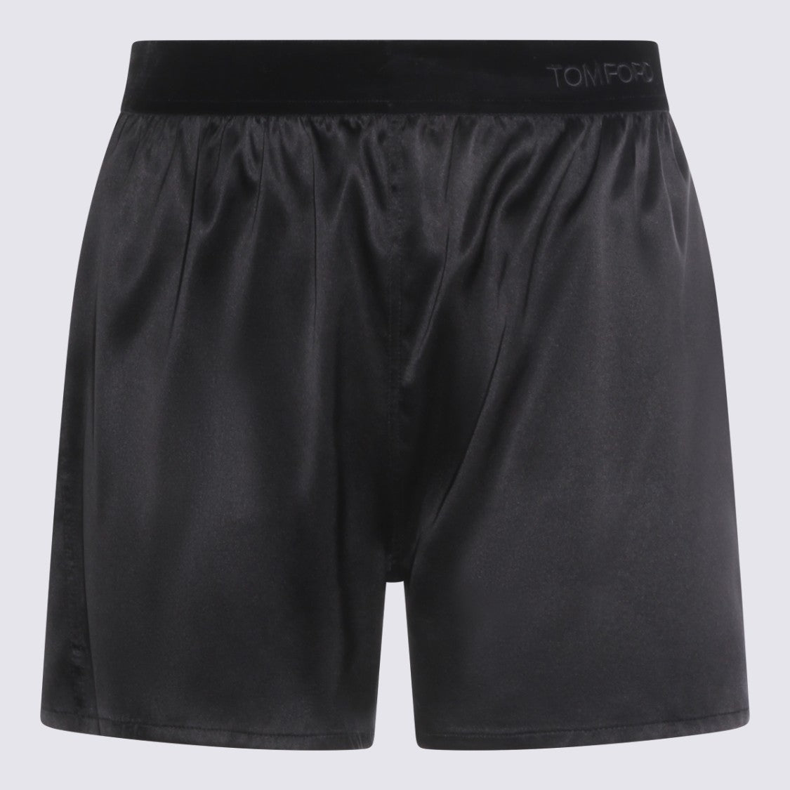 Tom Ford Satin-Effect Black Shorts