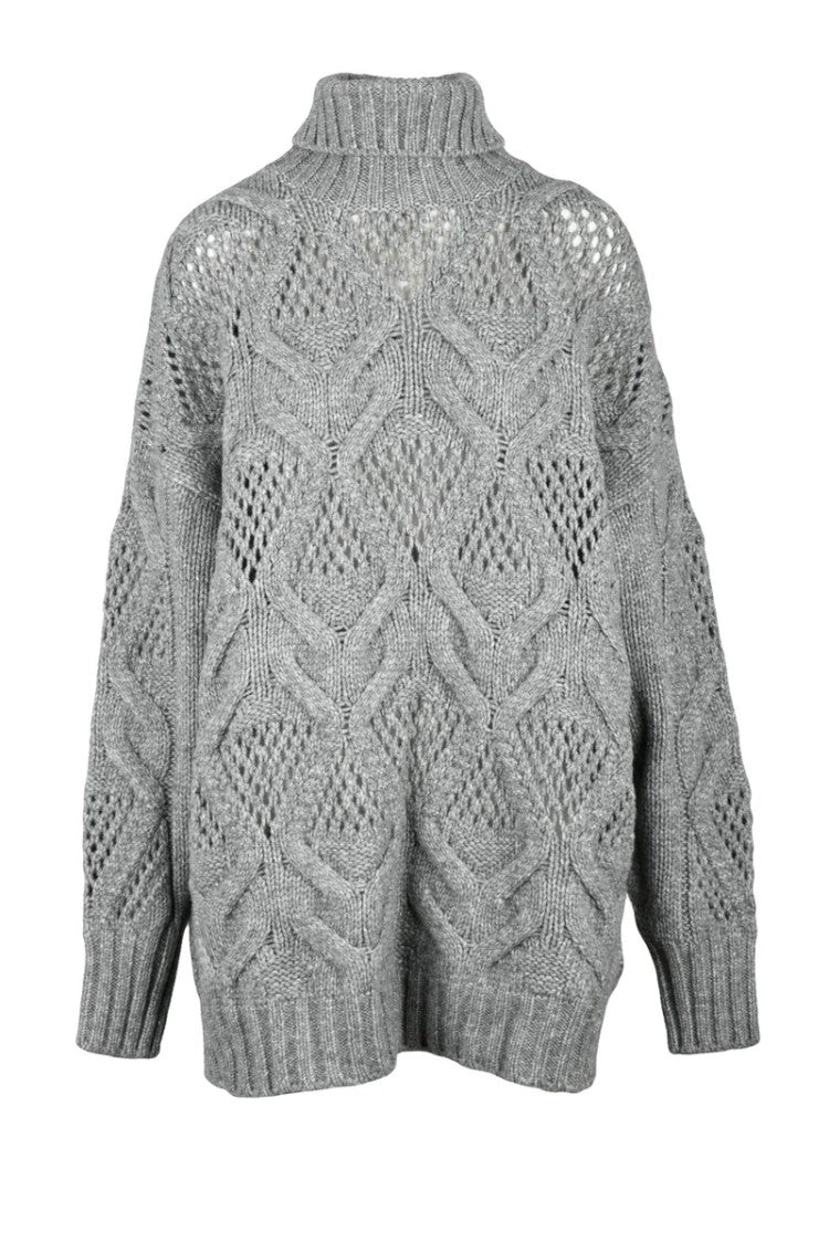 Sportmax Edicola High Neck Sweater - Grey