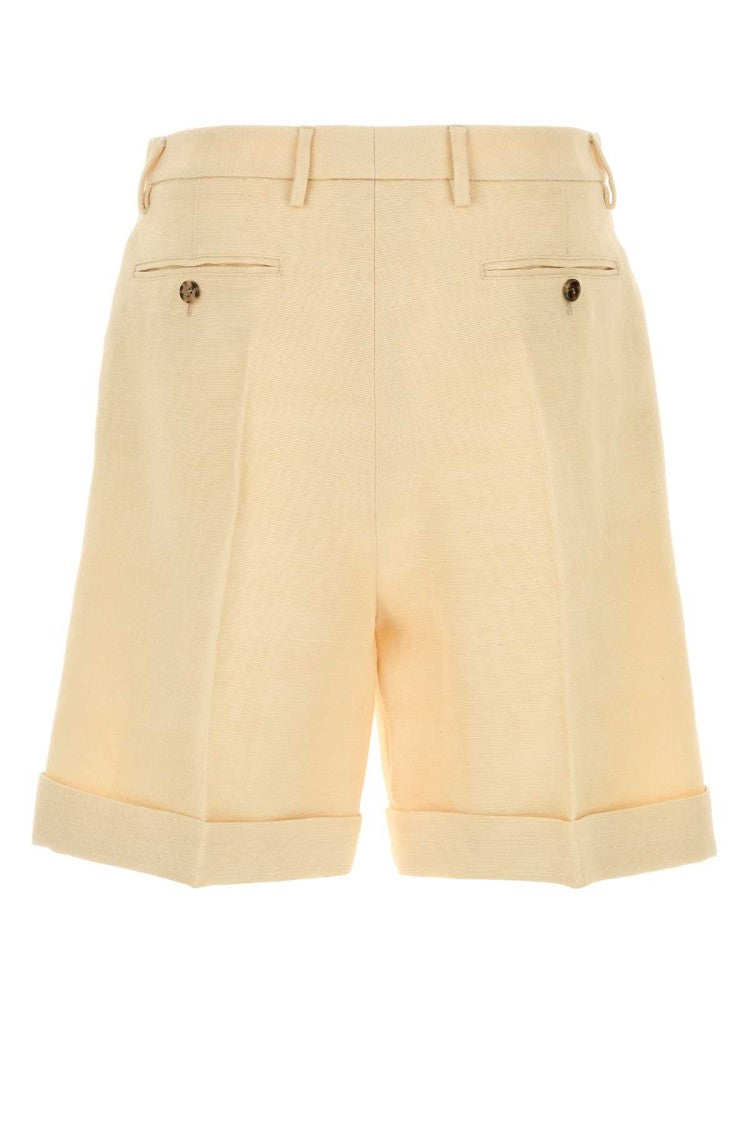 Valentino Garavani Cream Jute Bermuda Shorts