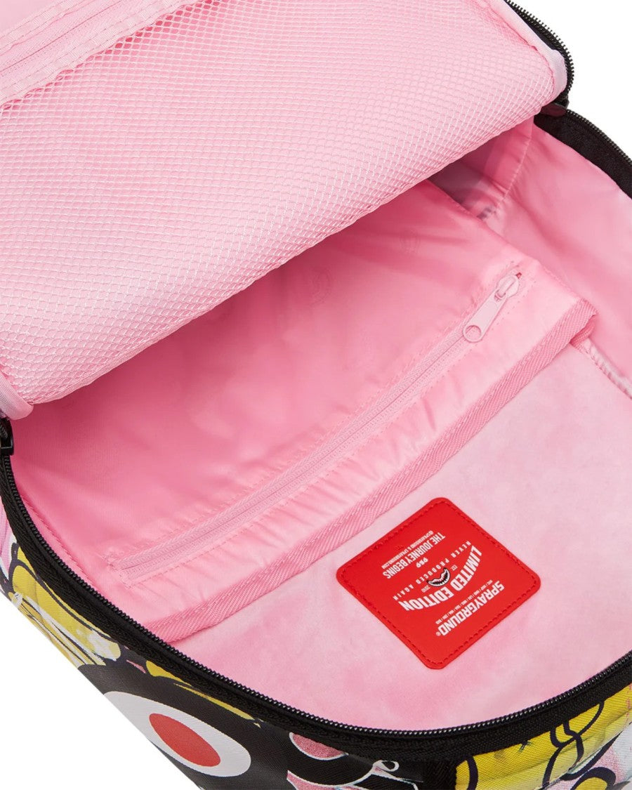 Sprayground Vibrant Graffiti-Inspired Backpack With Velvet-Lined Compartments