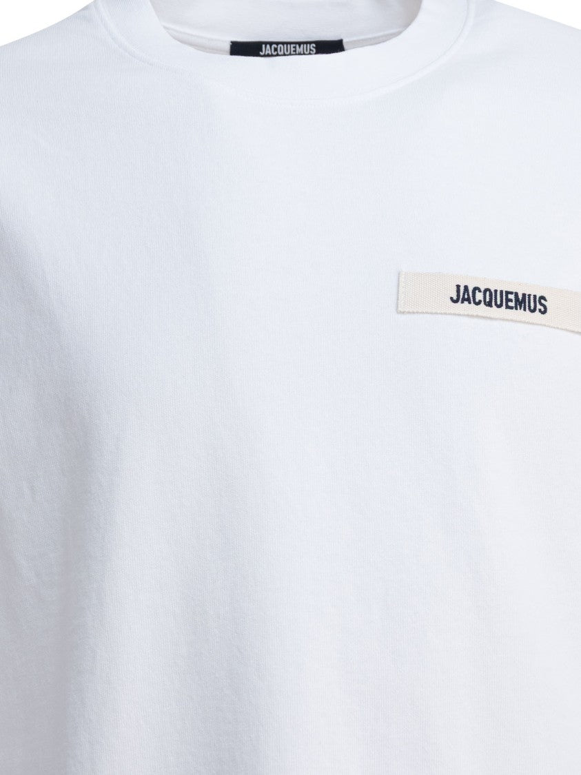 Jacquemus Gros Grain Logo White T-Shirt