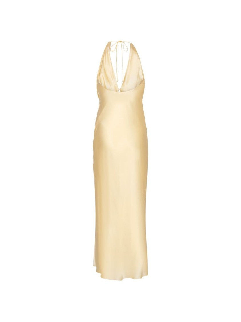 Rotate Halter Neck Cowl Neck Maxi Dress