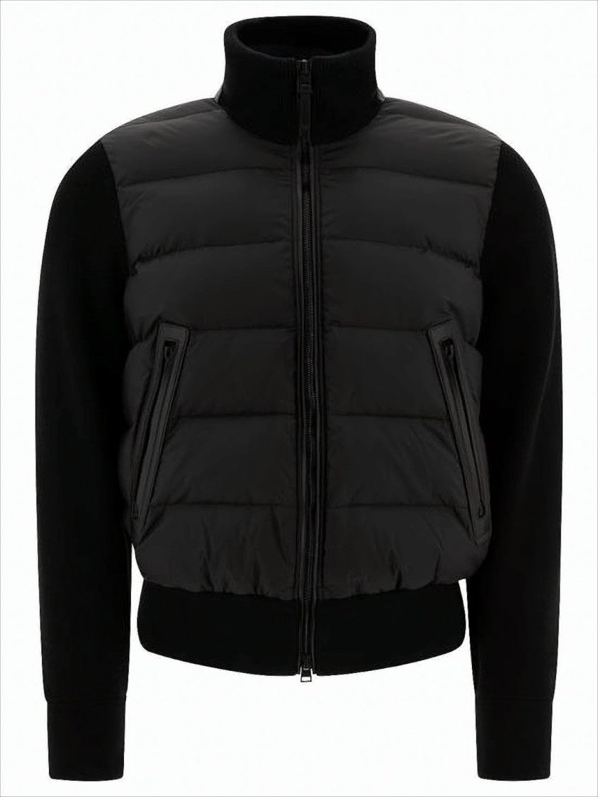 Tom Ford Quilted Padded Casual Jacket With Ribbed Collar