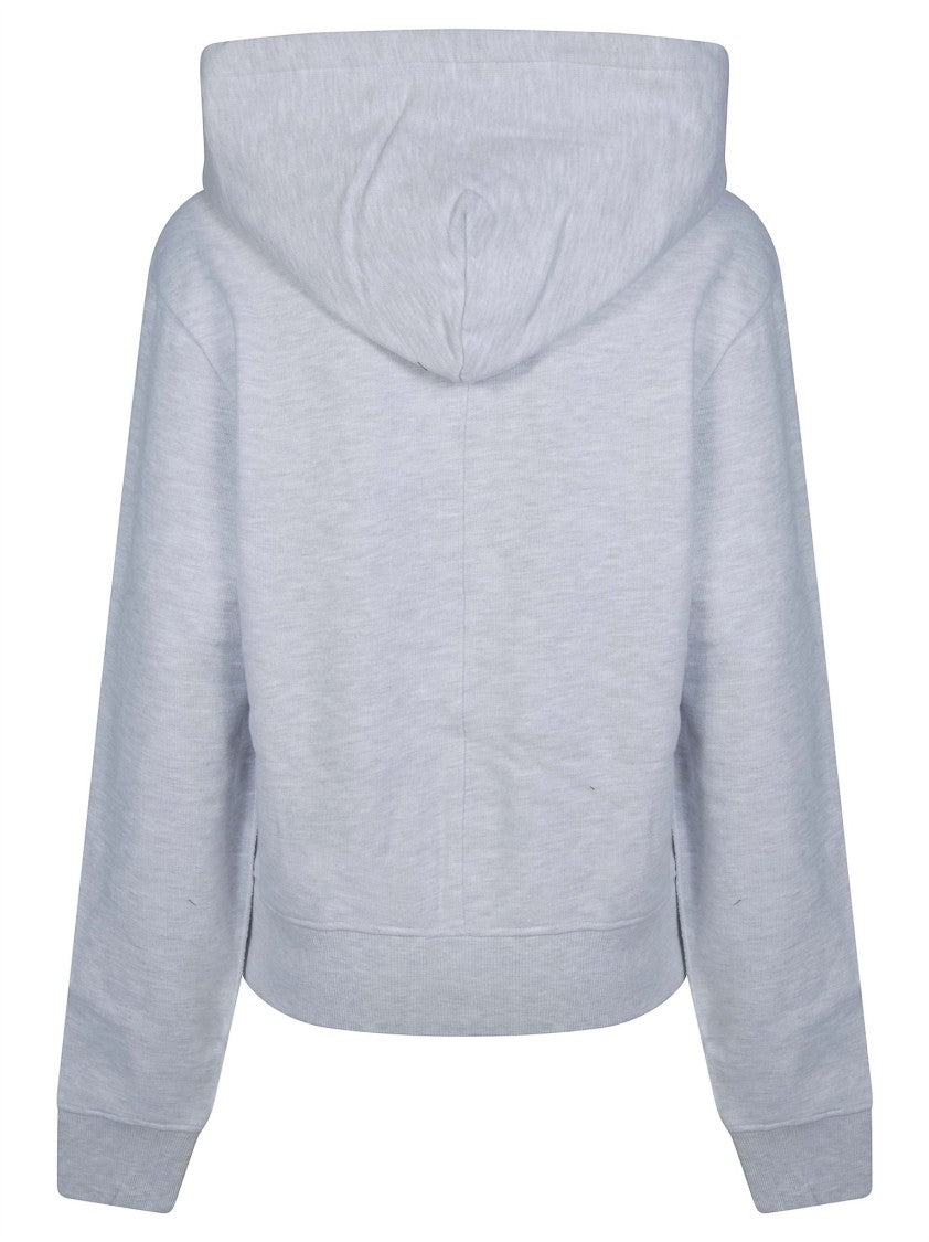 Entire Studios Slim Zip Up Cropped Slim-Fit Drawstring Hooded Sweatshirt