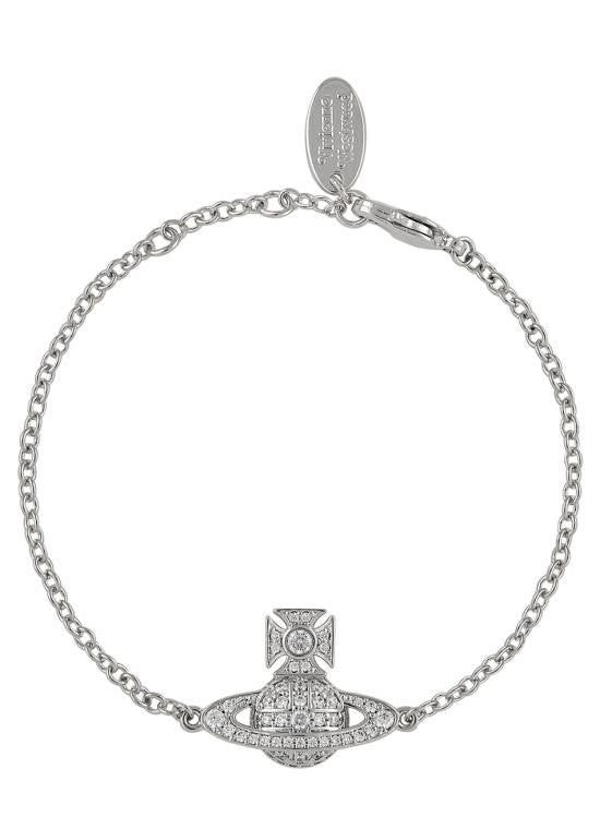 Vivienne Westwood Charm Bracelet With Orb Emblem And Polished Finish