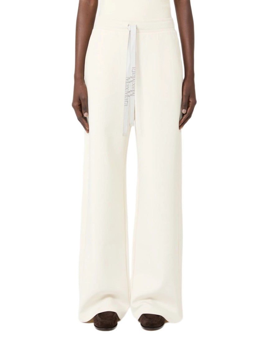 Max Mara Wide-Leg Trousers With High Waist And Drawstring Detail
