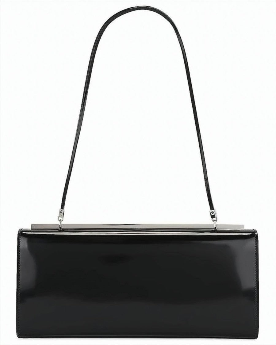 Saint Laurent Sleek Rectangular Shoulder Bag In Glossy Calf Leather