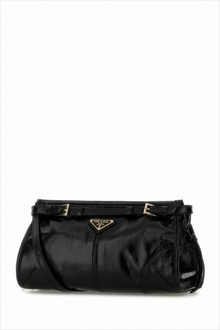 Prada Calf Leather Elongated Shoulder Bag