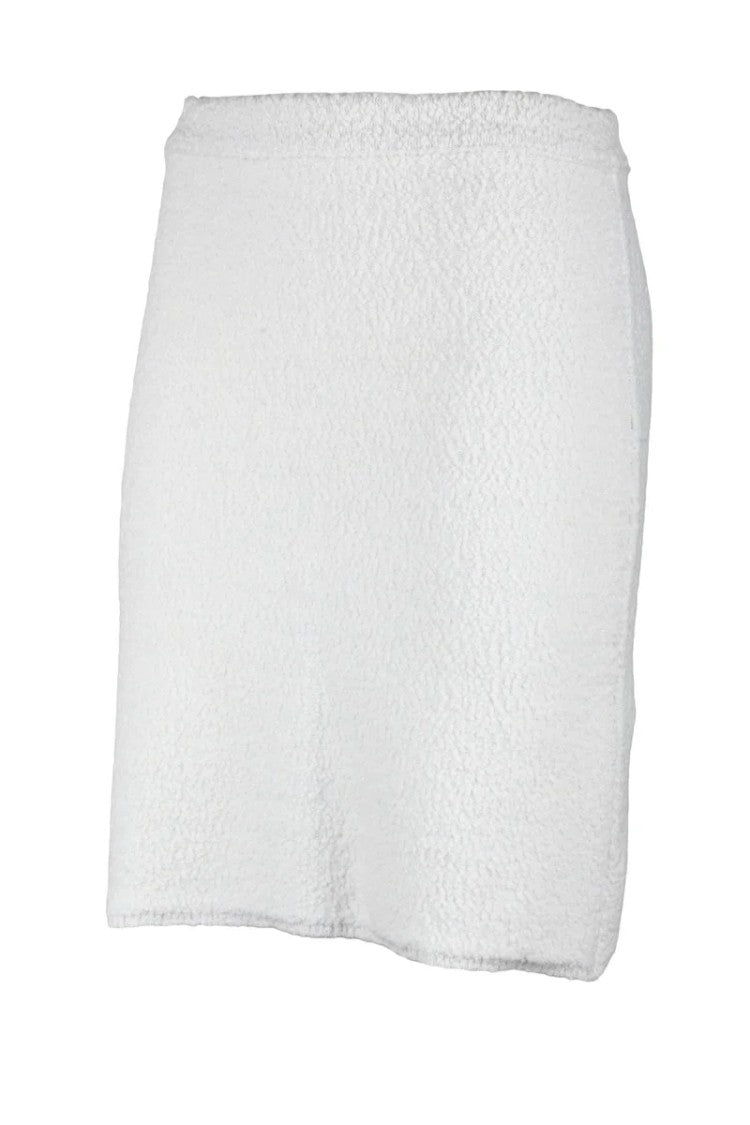 Antonino Valenti High Waist Wool Skirt - White