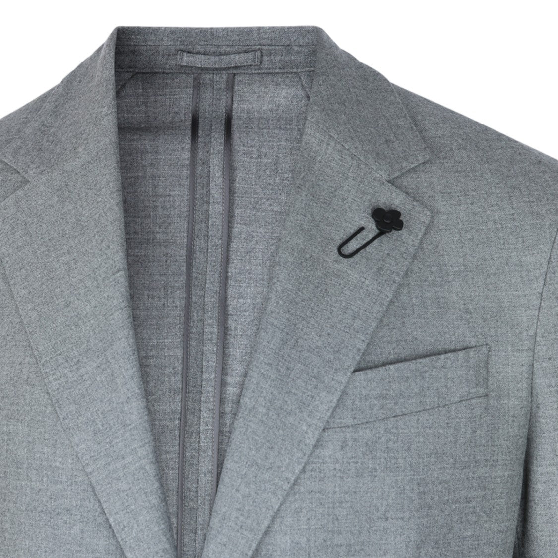 Lardini Tailored Light Grey Two-Piece Suit With Single-Breasted Blazer
