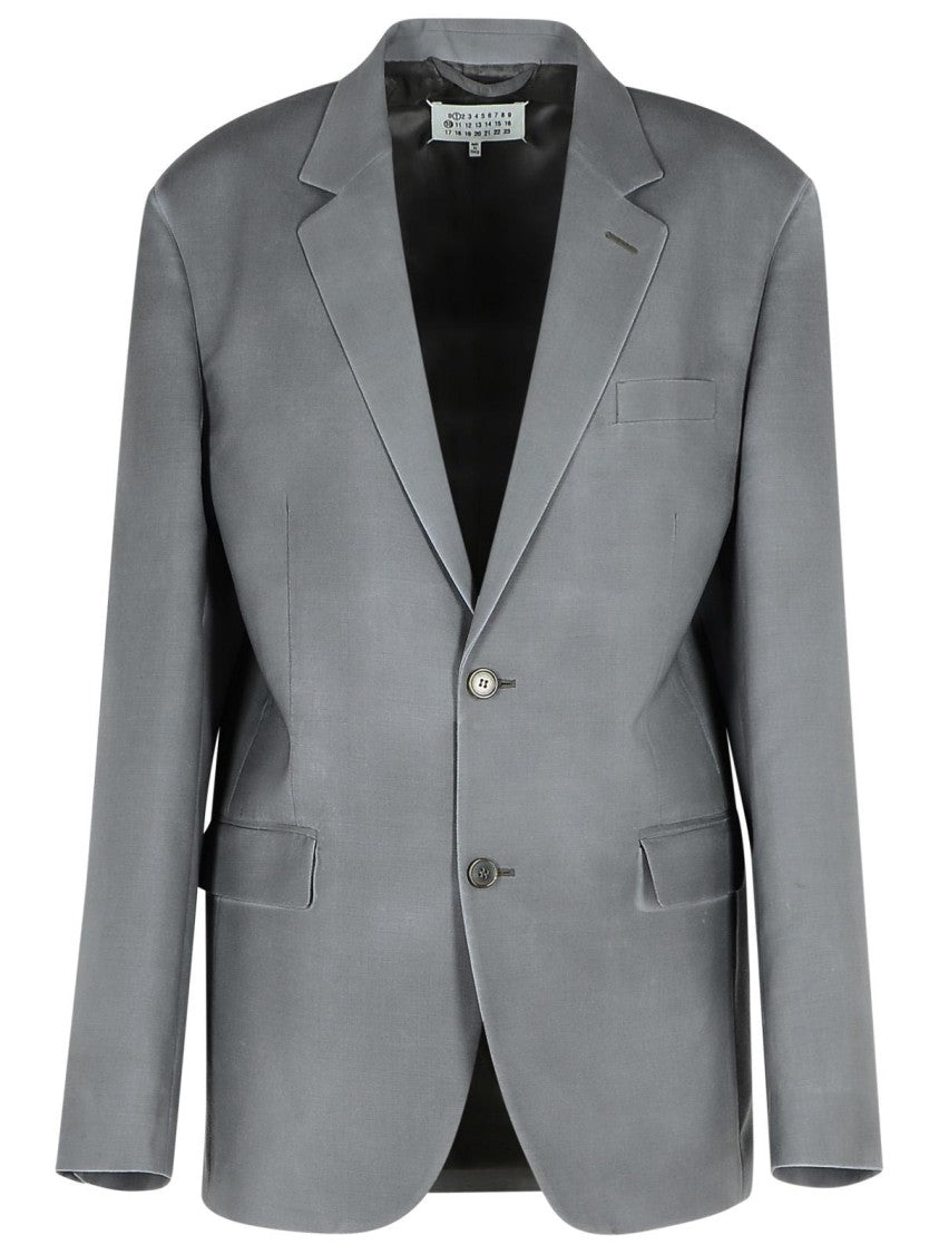 Maison Margiela Grey Mohair Blend Blazer