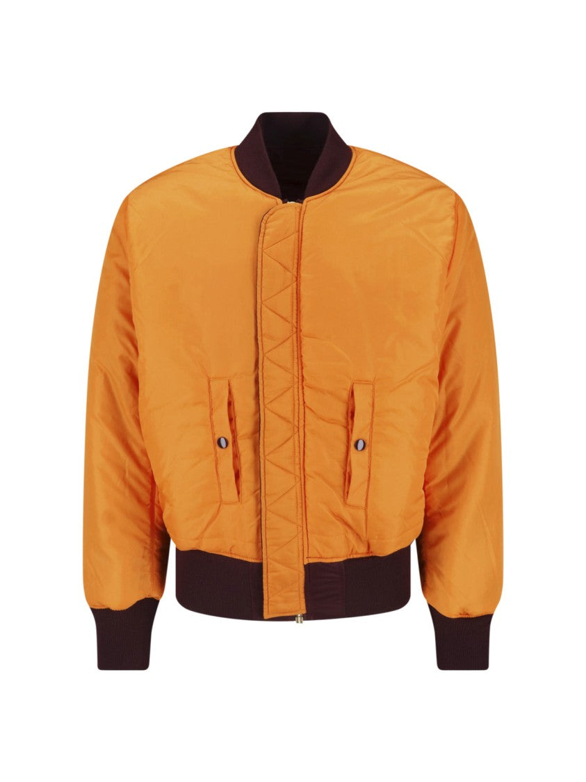 Alpha Industries Bordeaux Reversible Ma-1 Nylon Bomber Jacket