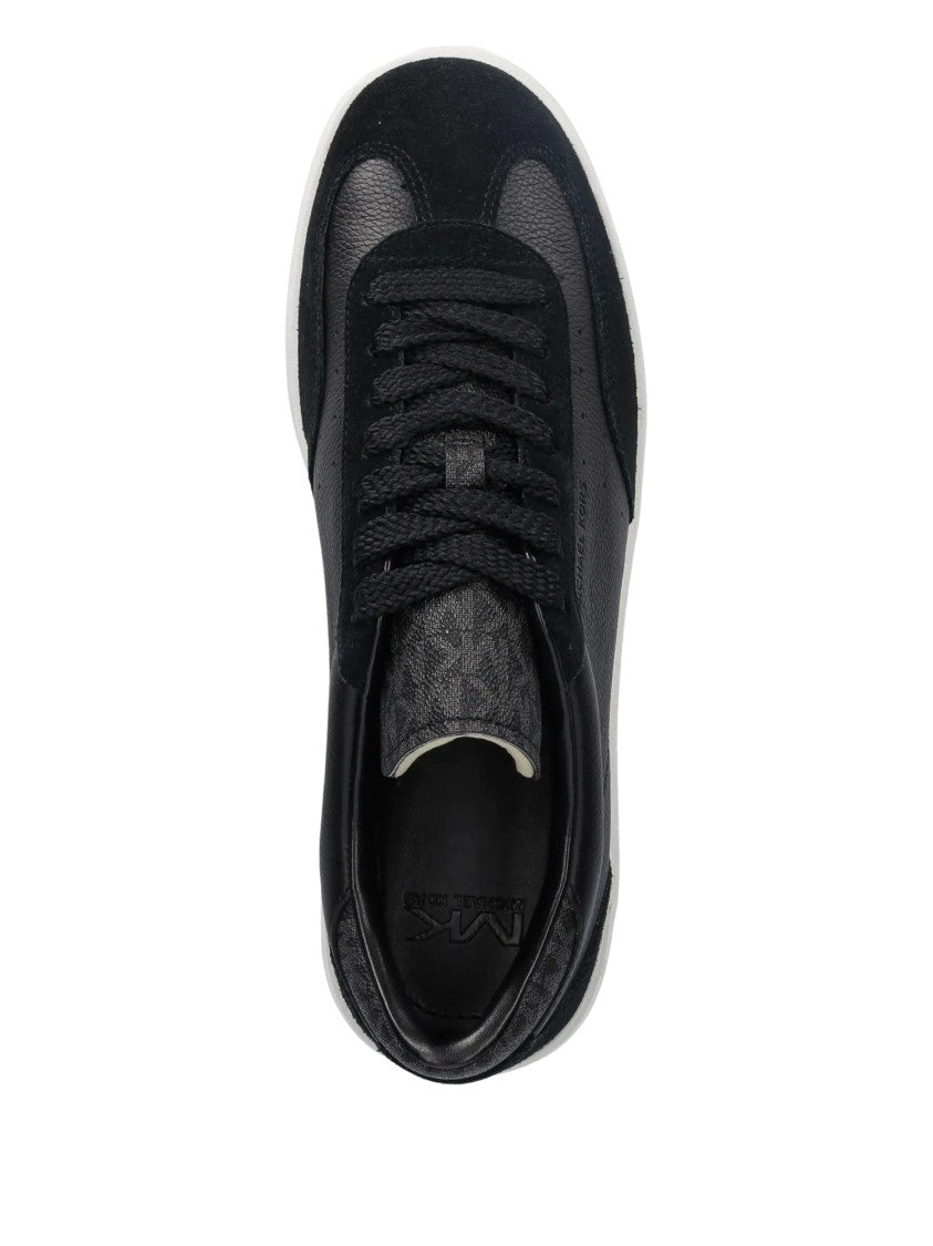 Michael Kors Wilton Textured Leather Suede Low-Top Sneakers