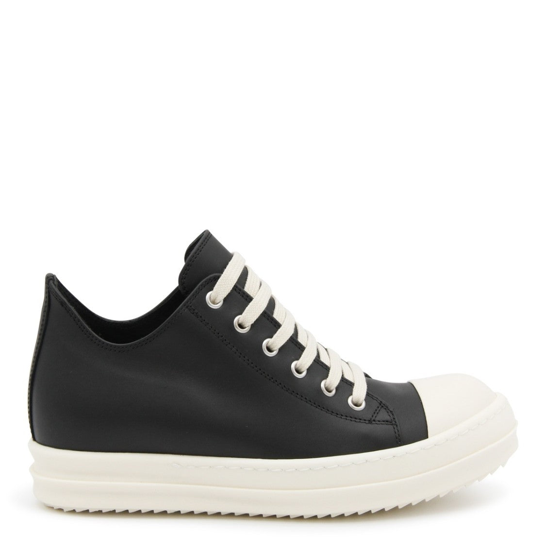 Rick Owens Low-Top Leather Sneakers