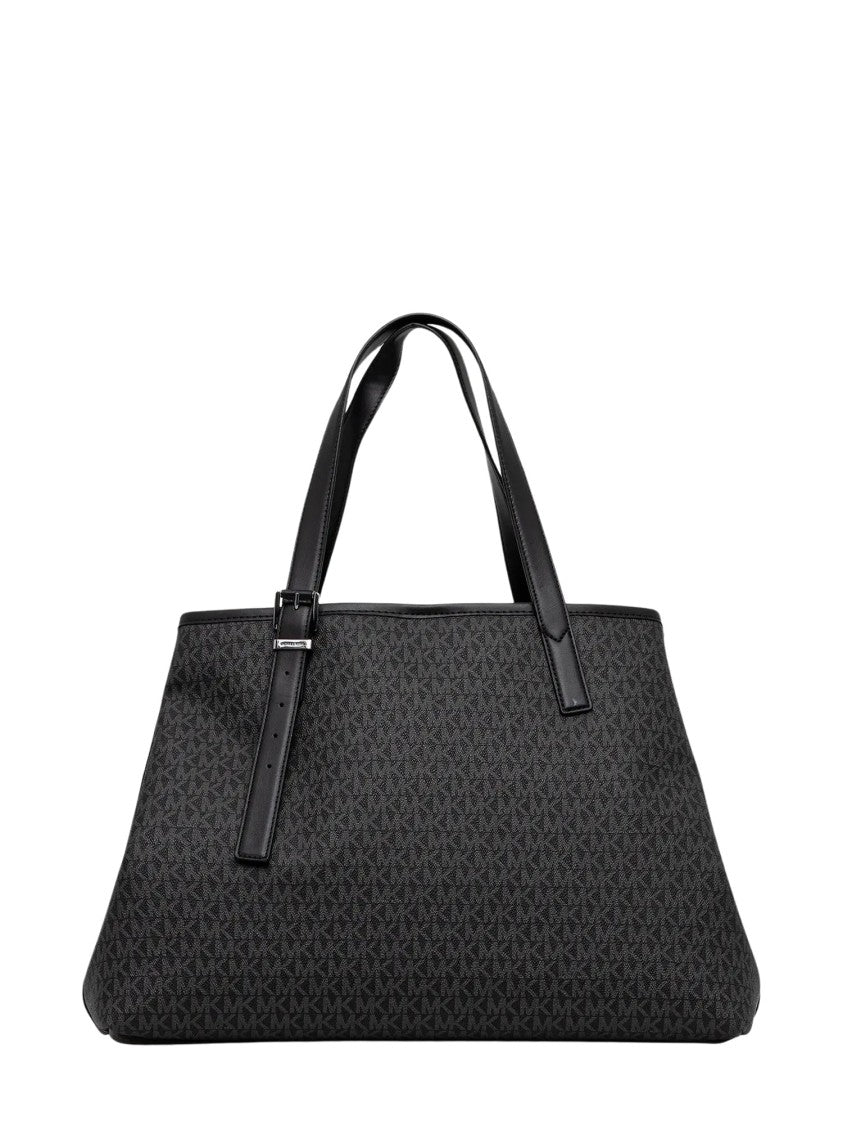 Michael Kors Monogram Leather Handle Tote Bag