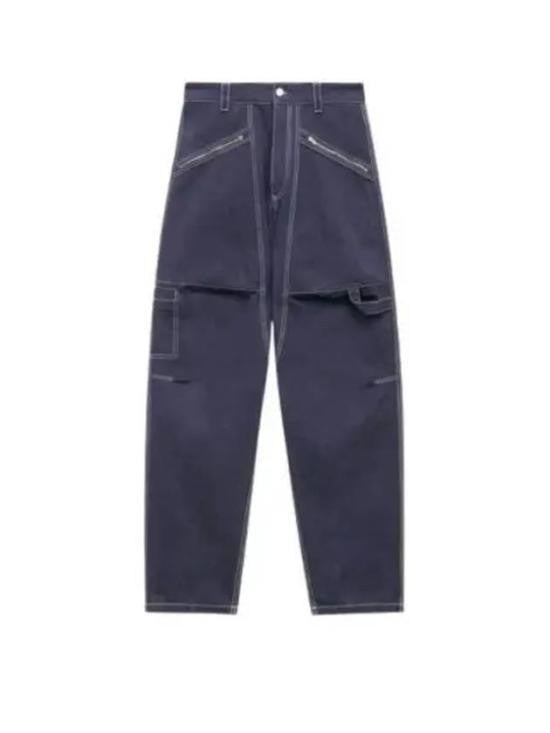 Isabel Marant Relaxed-Fit Denim Pants With Utility Pocket Design