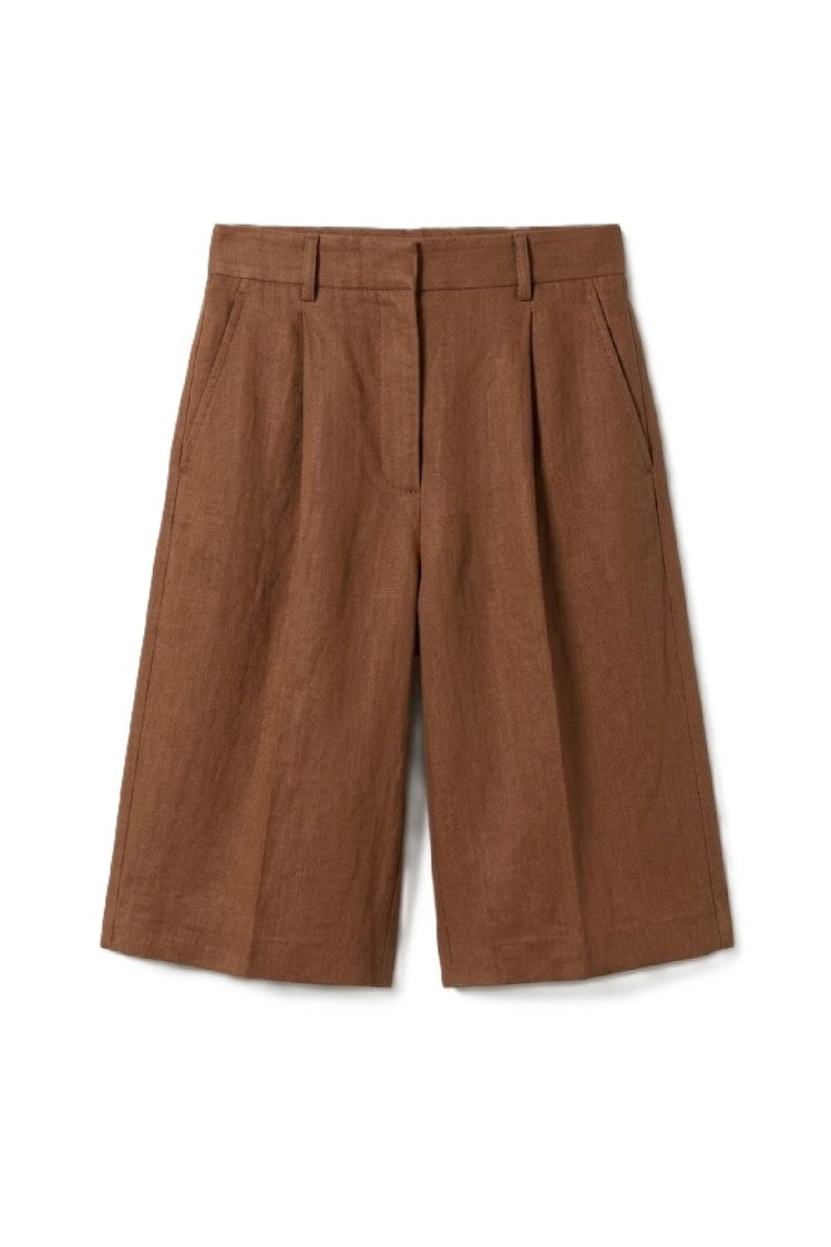 Max Mara Tailored High-Waist Shorts With Pleats And Pockets