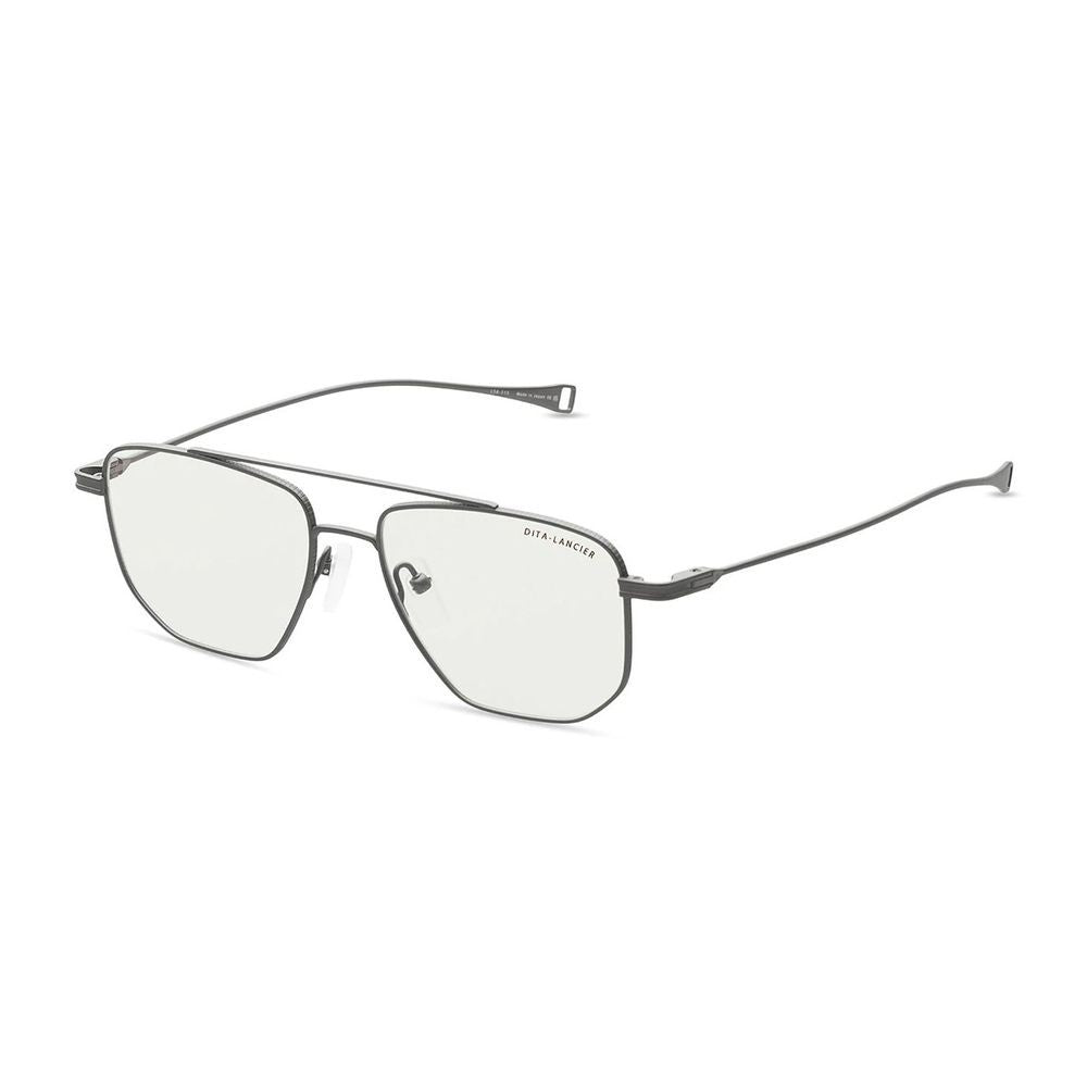 Dita Lancier Lsa Dlx115 Geometric Double Bridge Sunglasses In Gunmetal Titanium