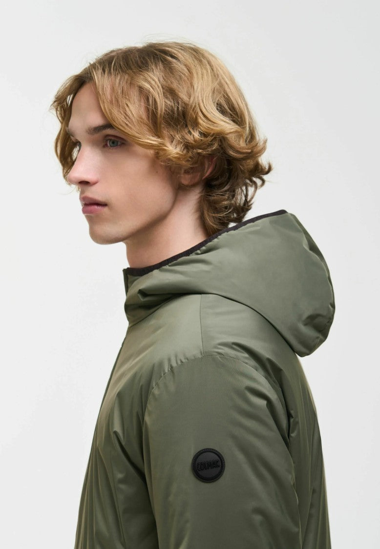 Colmar Matte Olive Green Minimalist Down Jacket