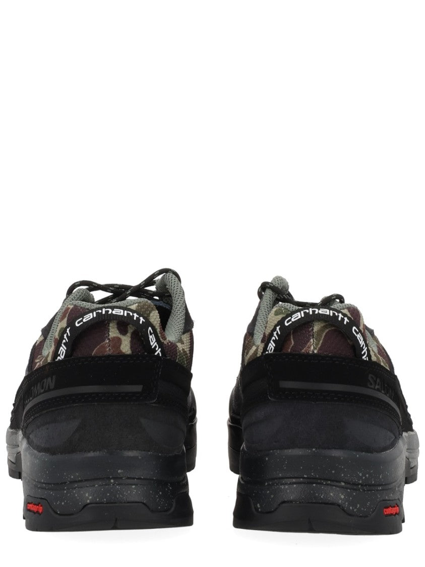 Salomon X Carhartt Wip Black Textile Camouflage Interior Sneakers